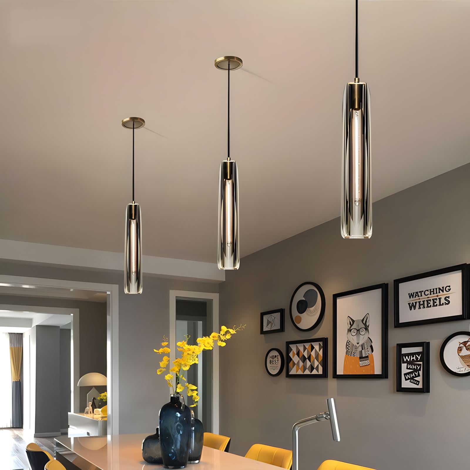 Post Moderne Messing Hanglamp Met K9 Kristal En Verstelbare Kabel | Restfield