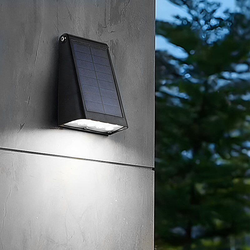 Solar Downlight Wandlampe für Außenbereich mit verstellbarem Solarpanel und IP65 | Restfield